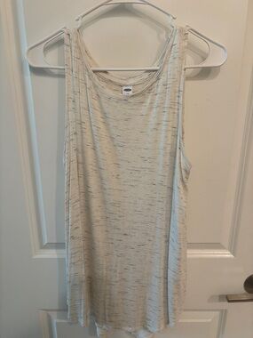 Old Navy Light Cream Heathered Sleeveless Tank